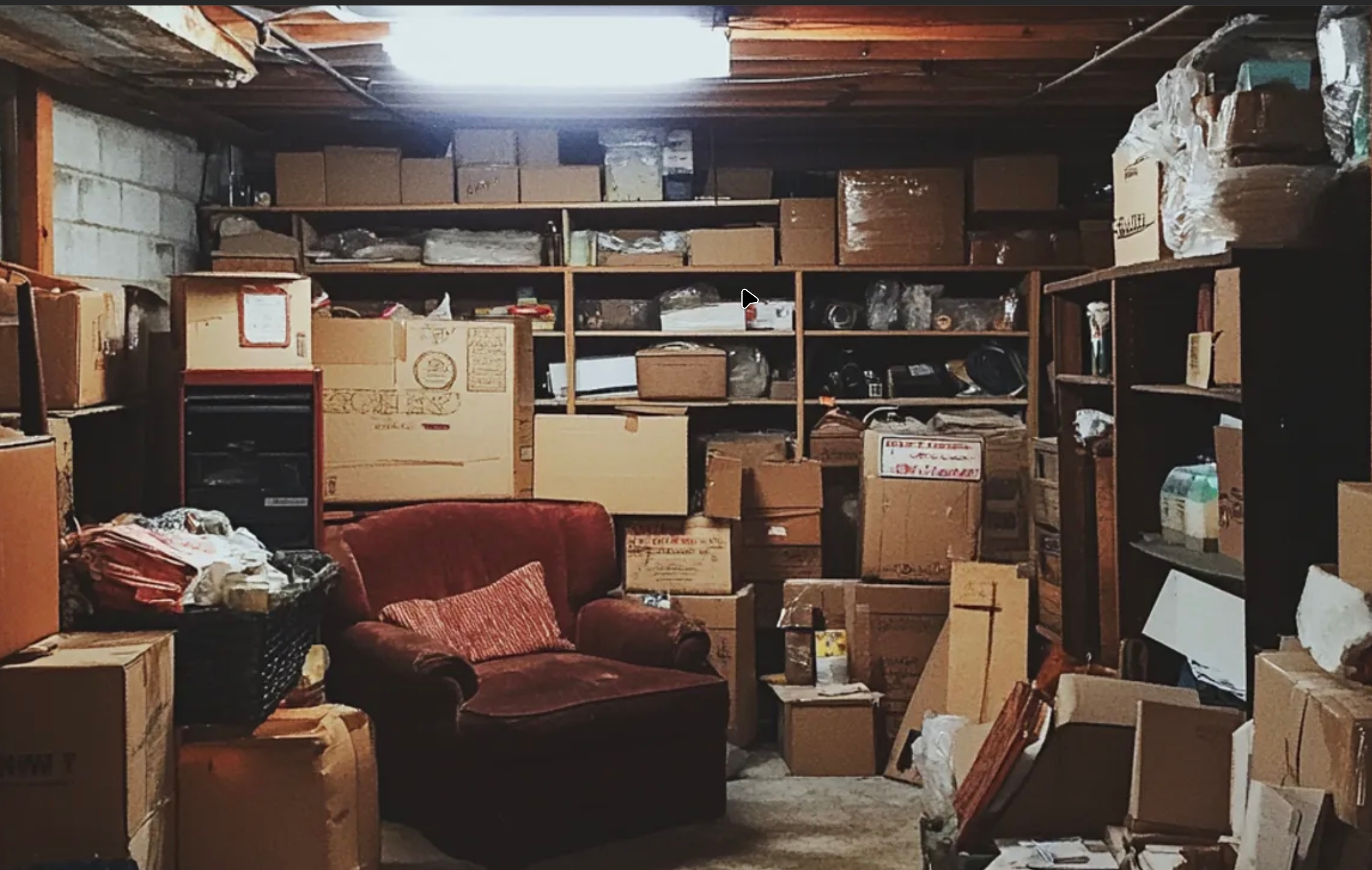 Icône représentant le débarras d'une cave